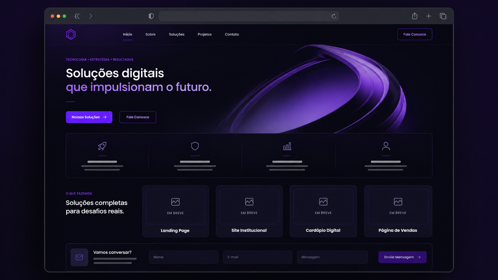 Modelo de Landing Page Profissional